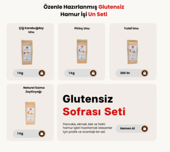 Glutensiz Hamur İşi Un Seti Pirinç, Yulaf, Karabuğday ve Mısır Unu